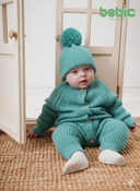 Teal Knit Baby Set