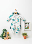 Spiky Dinosaur Fleece Romper