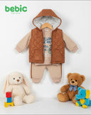 Quilted Vest Tracksuit Set