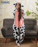 Spotted Cow Fleece Onesie