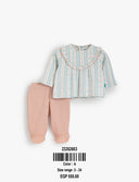 Floral Ruffle Footed Set - Bebic