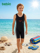 Sporty Striped One-Piece Swimsuit
