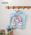 Unicorn Rainbow Hooded Poncho