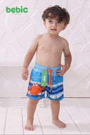 Cartoon Crab Ocean Swim Shorts