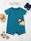 Lion Stripe Baby Romper