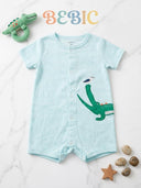 Crocodile Stripe Baby Romper