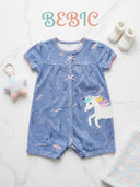 Outline Unicorn Baby Romper