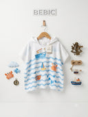 Nautical Waves Poncho