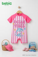 Ocean Vibes Striped Swim Romper