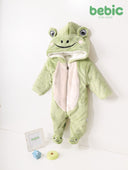 Mint Green Frog Cozy Jumpsuit - Bebic
