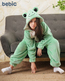 Mint Green Frog Fleece Onesie