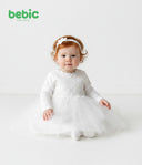 فستان من الدانتيل الملائكي النقي