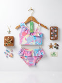 Pastel Turtle Ruffle Bikini Set
