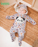 Floral Panda Lined Snowsuit