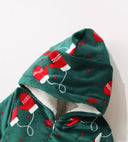 Holiday Mittens Velour Bunting