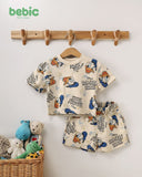 Bebic Donald Duck Sand Summer Set for children, featuring colorful clothing with Donald Duck print, suitable for warm weather.