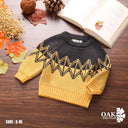Contrast Knit Sweater