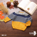 Colorblock Striped Kids Sweater