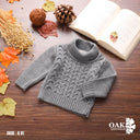 Classic Grey Turtleneck Sweater