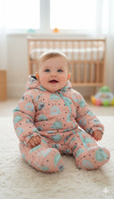 "Baby Bird Pink Padded Snowsuit"