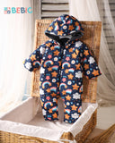 BEBIC Purple Sheep Reversible Snowsuit