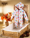 Cute Snails Padded Snowsuit